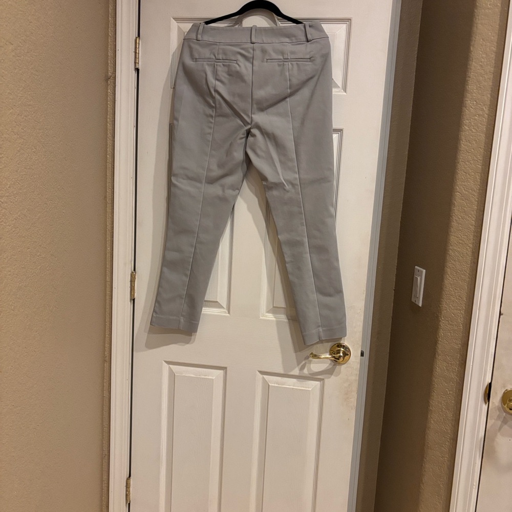 Gray Chino Pants loft curvy ankle size 8 - Picture 3 of 5